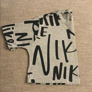 Grey Nike Crop Top